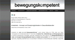 Desktop Screenshot of bewegungskompetent.com