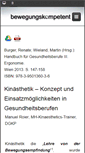 Mobile Screenshot of bewegungskompetent.com