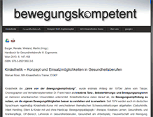 Tablet Screenshot of bewegungskompetent.com